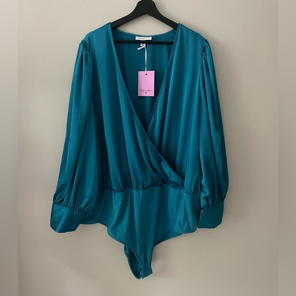 Sergio Hudson for Target Teal Bodysuit - Picture 2 of 4